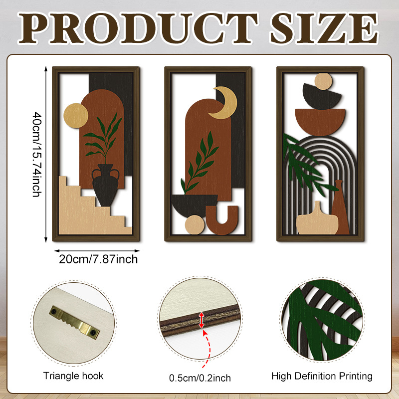 Household Wooden Craft Wall Decoration - Image 25