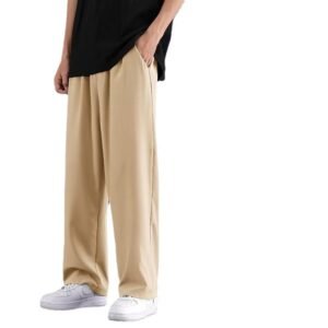 Men's Casual Plus-Size Loose Wide-Leg Pants