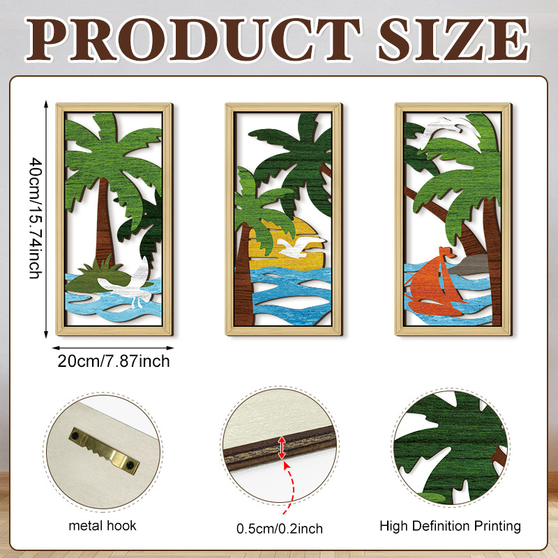 Household Wooden Craft Wall Decoration - Image 30