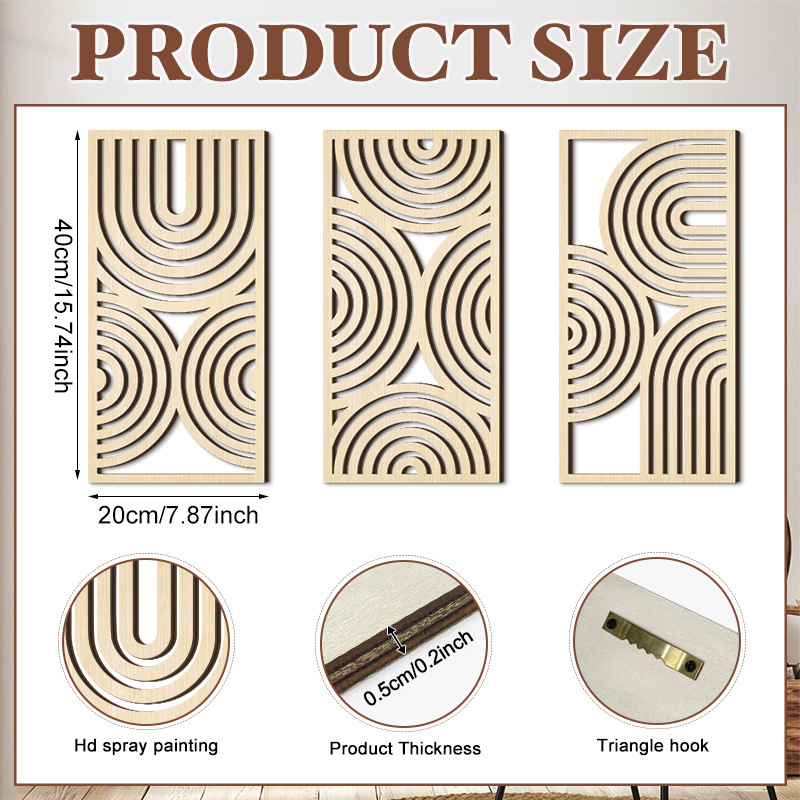 Household Wooden Craft Wall Decoration - Image 92