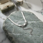 925 Sterling Silver Elegant Snake Chain Necklace with Lobster Clasp and Extension