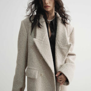 Woolen Super-long Coat Woman