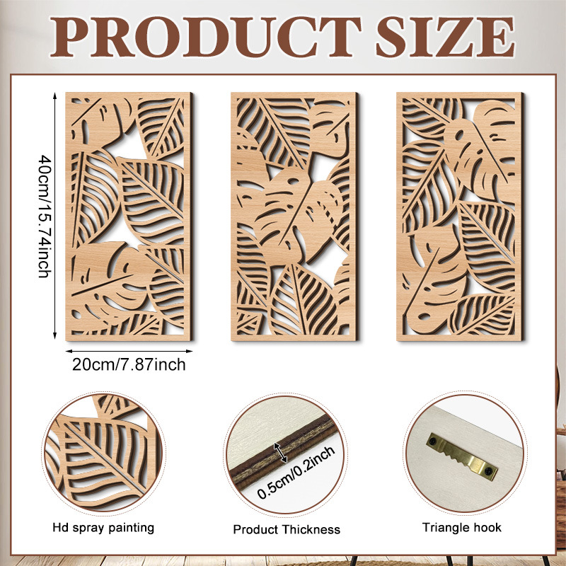 Household Wooden Craft Wall Decoration - Image 20