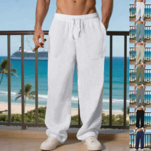 Plus-size Loose-fit Casual Mens Athletic Pants