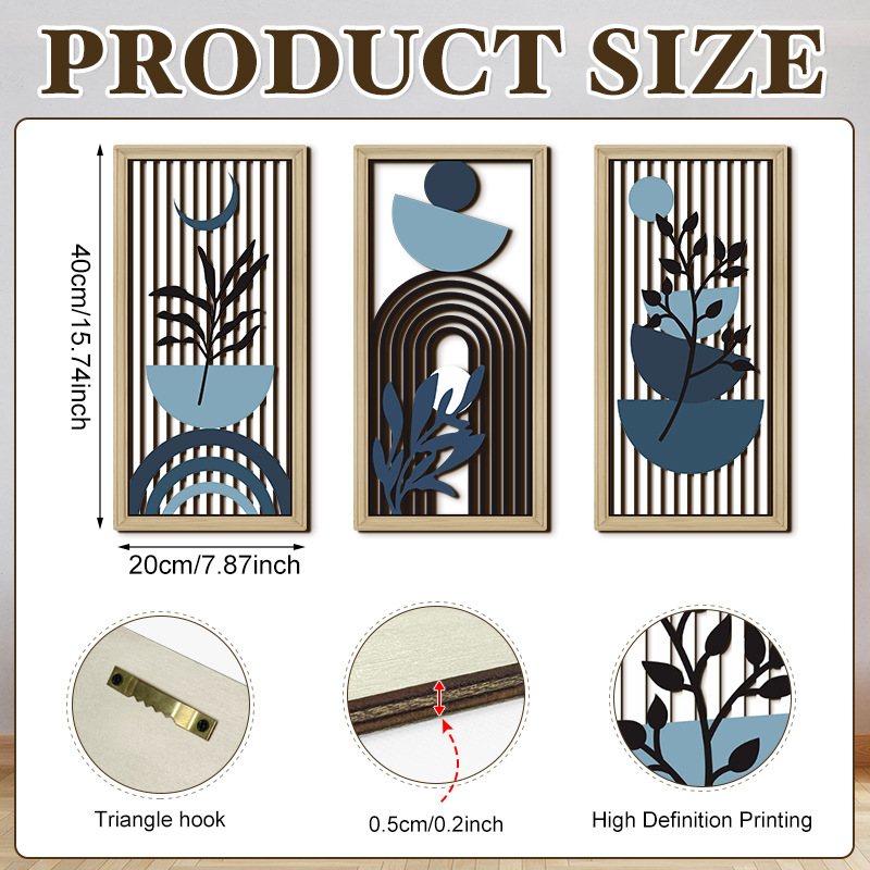 Household Wooden Craft Wall Decoration - Image 75