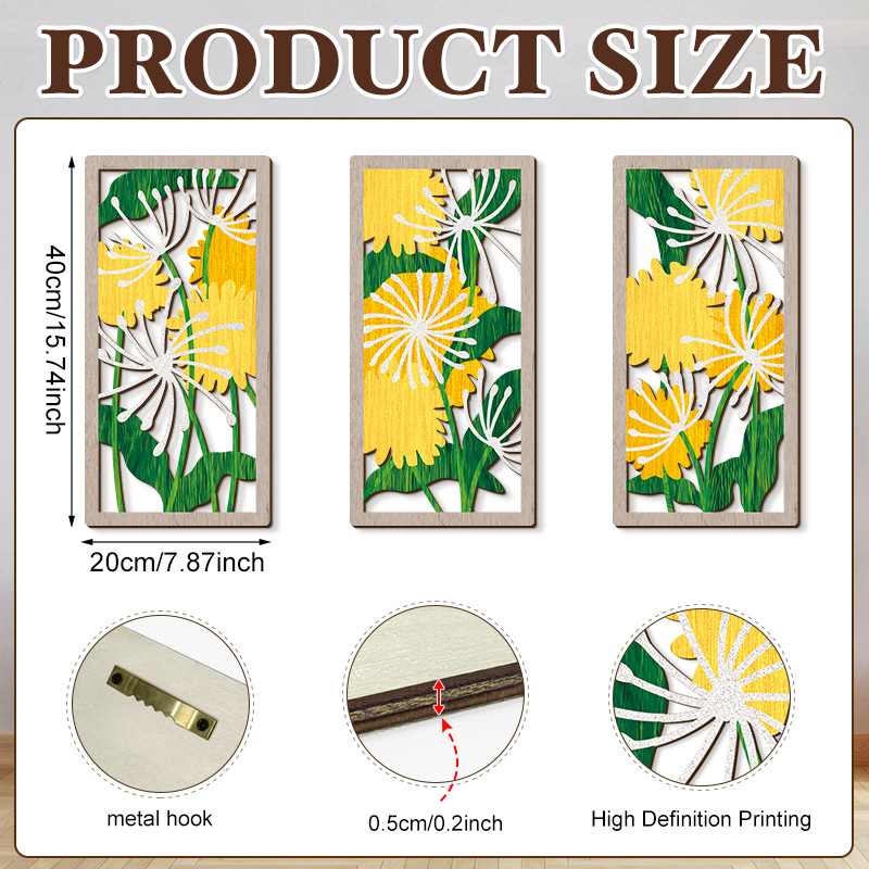 Household Wooden Craft Wall Decoration - Image 99