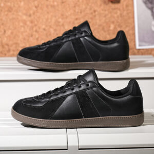 German Training Shoes Soft-soled Shoes Flat-heeled Low-top Lace-up White Shoes