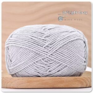 4-ply Combed Milk Cotton Yarn Ball For Dolls Blankets And Hair Clips Suitable For Crochet