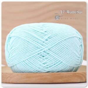 4-ply Combed Milk Cotton Yarn Ball For Dolls Blankets And Hair Clips Suitable For Crochet