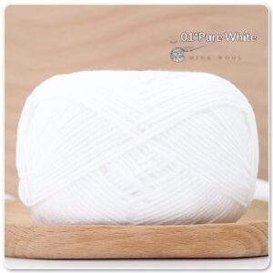 4-ply Combed Milk Cotton Yarn Ball For Dolls Blankets And Hair Clips Suitable For Crochet