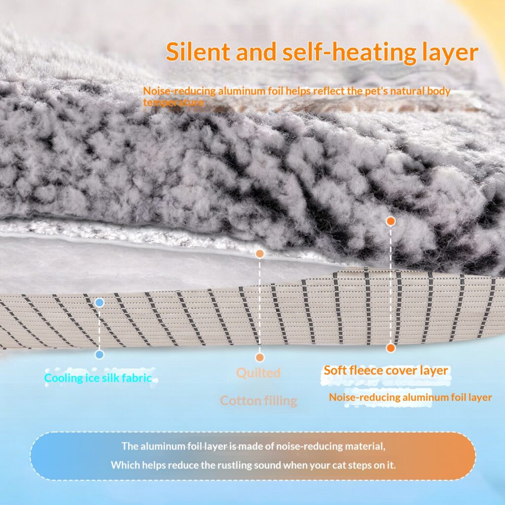 All-season Machine-washable Cat And Dog Bed Mat