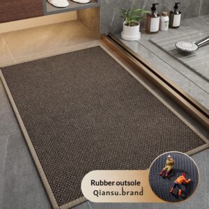 Entrance Doormat Linen-woven Non-slip Bath Mat