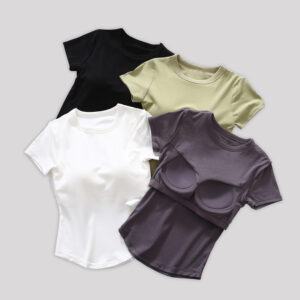Base Layer Top With Built-in Padded Cups