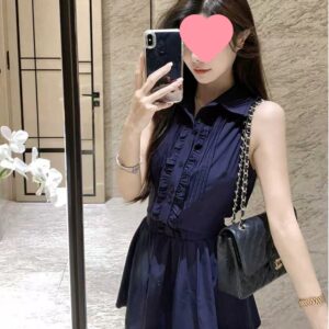 French-style Alluring Yet Demure High-end Shirt Dress For Women