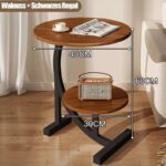 Side Table C Shaped For Sofa Coffee End Tables For Living Room Bedside Tables