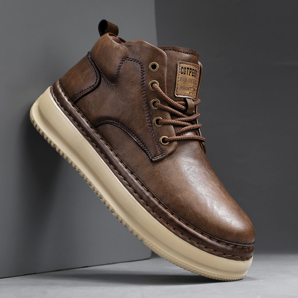 Retro Mid-top Boots Mens Casual