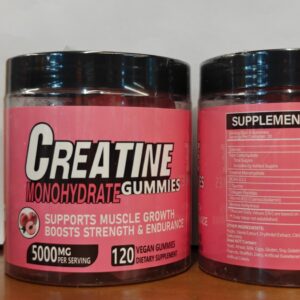 Creatine Monohydrate Gummies 5000mg Per Serving, Vegan