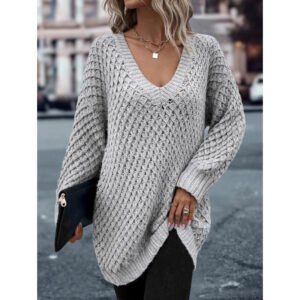 Laid-back Sweater With Ultra-thin Extra-long Sleeves