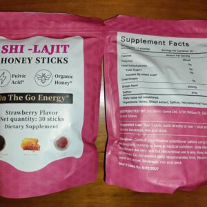 Shi-Lajit Honey Sticks Strawberry Flavor