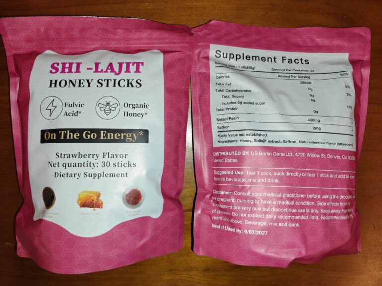 Shi-Lajit Honey Sticks Strawberry Flavor