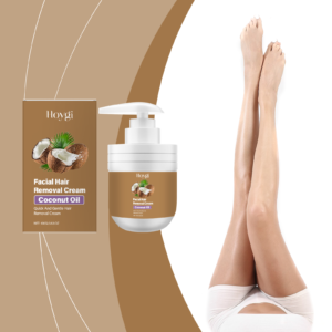 Hoygi Coconut Facial Gentle Hair Removal Cream, Facial Hair Removal For Men And Women, Gentle On Lip Hair And Beard, Non-irritating