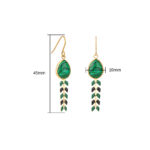 Dopamine Green Stud Earrings