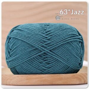 4-ply Combed Milk Cotton Yarn Ball For Dolls Blankets And Hair Clips Suitable For Crochet