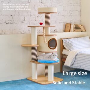 Wooden Luxury Cat Climbing Frame Cat Bed Cat Tree
