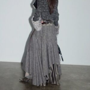 Detachable Multi-wear Asymmetrical Maxi Skirt