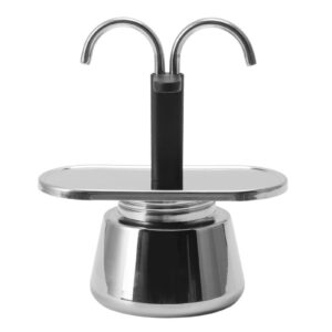 Double Head Coffee Pot 1 0 0ml Stainless Steel DIY Double Head Stovetop Italian Coffee Maker Pot For Home Cafe