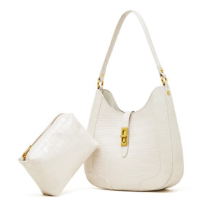 Arrival Large-Capacity Crocodile-Pattern Cow Patent Leather Under-Arm Womens Shoulder And Crossbody Bag