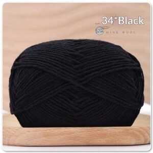 4-ply Combed Milk Cotton Yarn Ball For Dolls Blankets And Hair Clips Suitable For Crochet