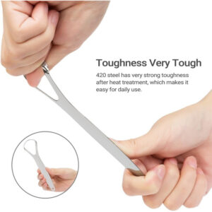 3Pcs Oral Care Pack,Tongue Scraper For Adults By Stainless,Steel Tongue Cleaners Reduce Bad Breath