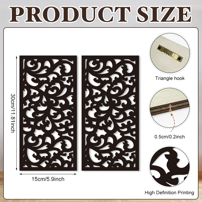 Household Wooden Craft Wall Decoration - Image 4