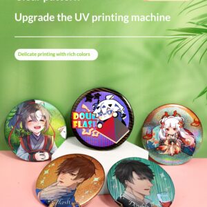 Anime Square Customized Iron Brooch Around
