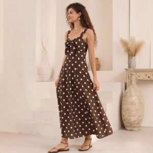 New Polka-dot Slim-fit Elegant Vintage French-style Dress