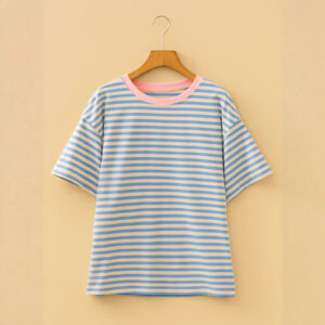 Women’s Striped Color-Block Casual Pullover