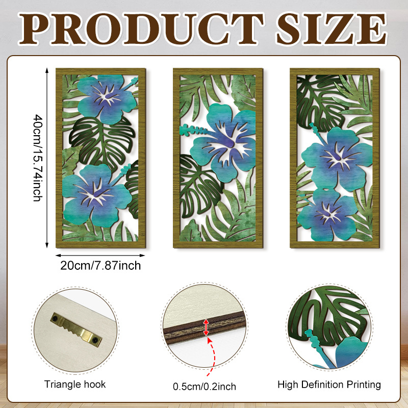 Household Wooden Craft Wall Decoration - Image 3