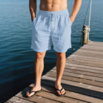 Men's Cotton-Linen Breathable Beach Casual Shorts