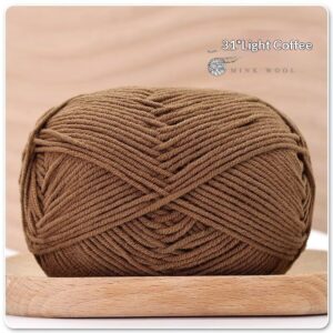 4-ply Combed Milk Cotton Yarn Ball For Dolls Blankets And Hair Clips Suitable For Crochet