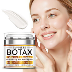 50ml Pump-Dispenser Bottle Hyaluronic Acid Vitamin C Collagen Face Cream