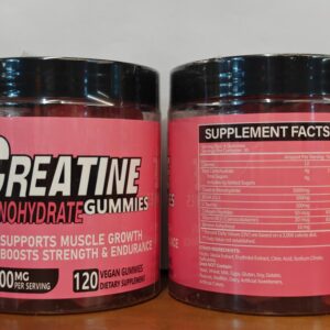 Creatine Monohydrate Gummies 5000mg Per Serving, Vegan