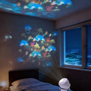 LED Snowflake Projection Lamp With 16 Patterns Christmas And Halloween Light