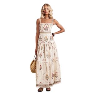 High-waisted Relaxed-fit Figure-flattering Vacation Dress