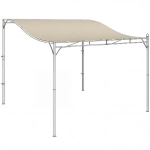 Ersatzdach Für Pergola Sonnensegel Für Terrassenüberdachung Ersatz-Dachplane Für 3 X 3 M Pavillon 298×293 Cm Cremeweiß