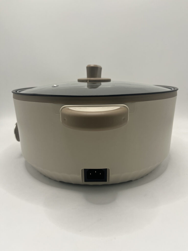 Electric Slow Cooker Glass Lid Non Stick Rice Cooking Frying Pan Stew Pot