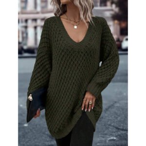 Laid-back Sweater With Ultra-thin Extra-long Sleeves