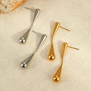 Minimalist Cool Feng Shui Drop Earrings