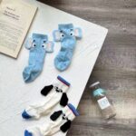 3D Animal Crew Socks For Kids, Cute Puppy & Elephant Plush Socks, Cartoon Novelty Socks For Toddlers