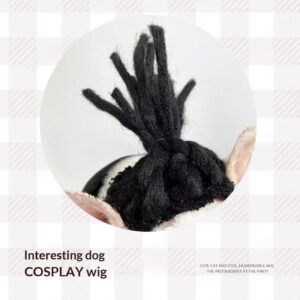 Pet French Wig Dreadlocks Prop Headpiece
